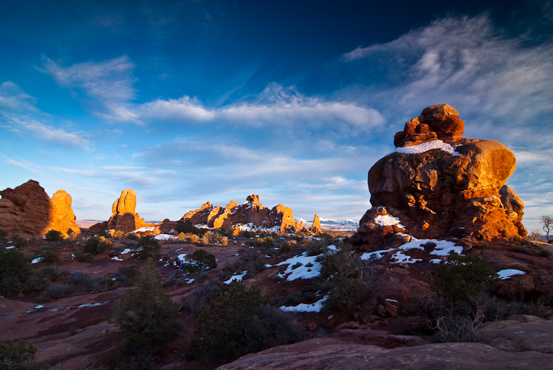 Sunset at Arches (South from South Window)